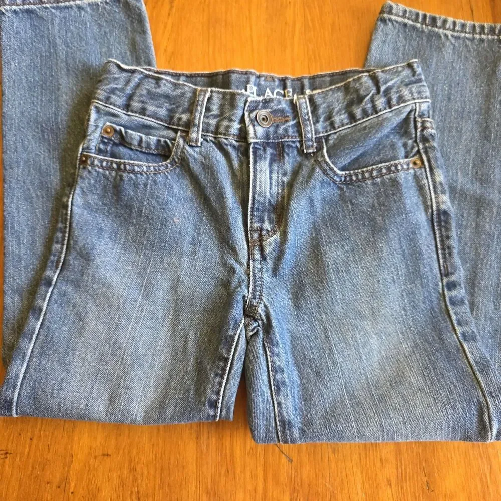 The Children's Place Boys Jeans Size 6 Straight Leg Blue Denim